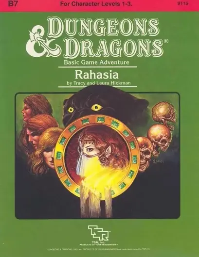 The cover of the adventure module B7 Rahasia