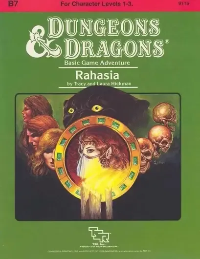 The cover of the adventure module B7 Rahasia