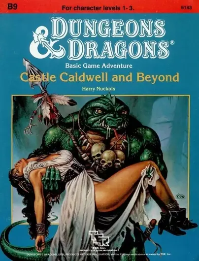 The cover of the adventure module B9 Castle Caldwell and Beyond